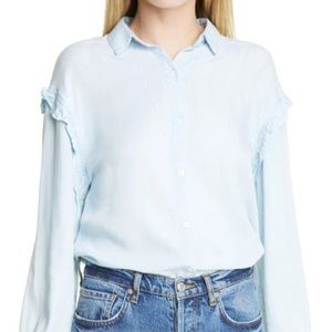 RAILS Willow Ruffled button down shirt